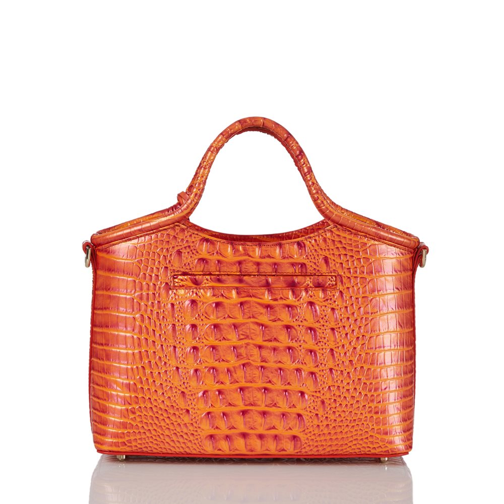 Brahmin Small Elaine Dusty Orange Melbourne