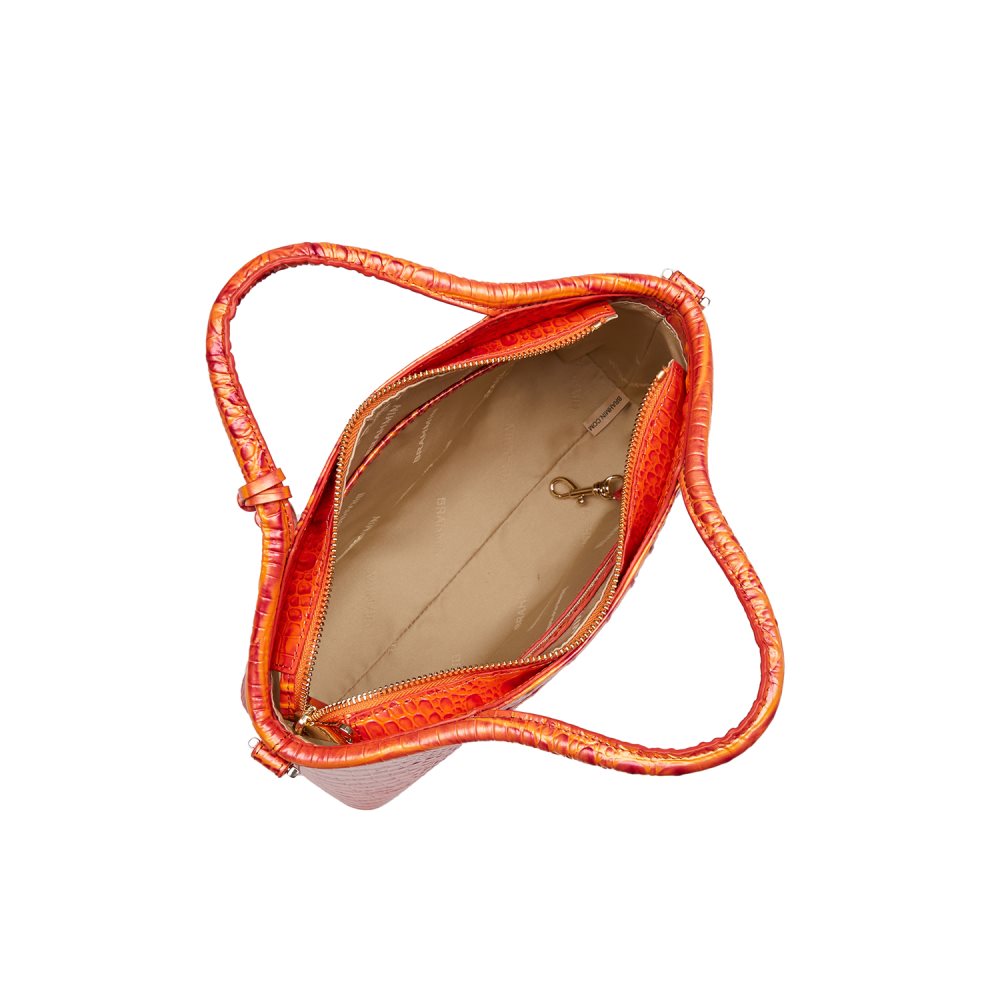 Brahmin Small Elaine Dusty Orange Melbourne