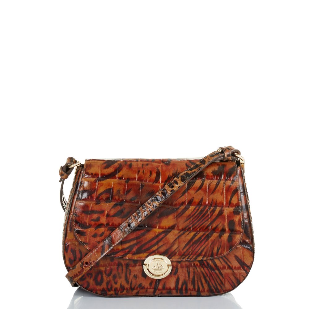 Brahmin Small Nadine Cognac Hendrix