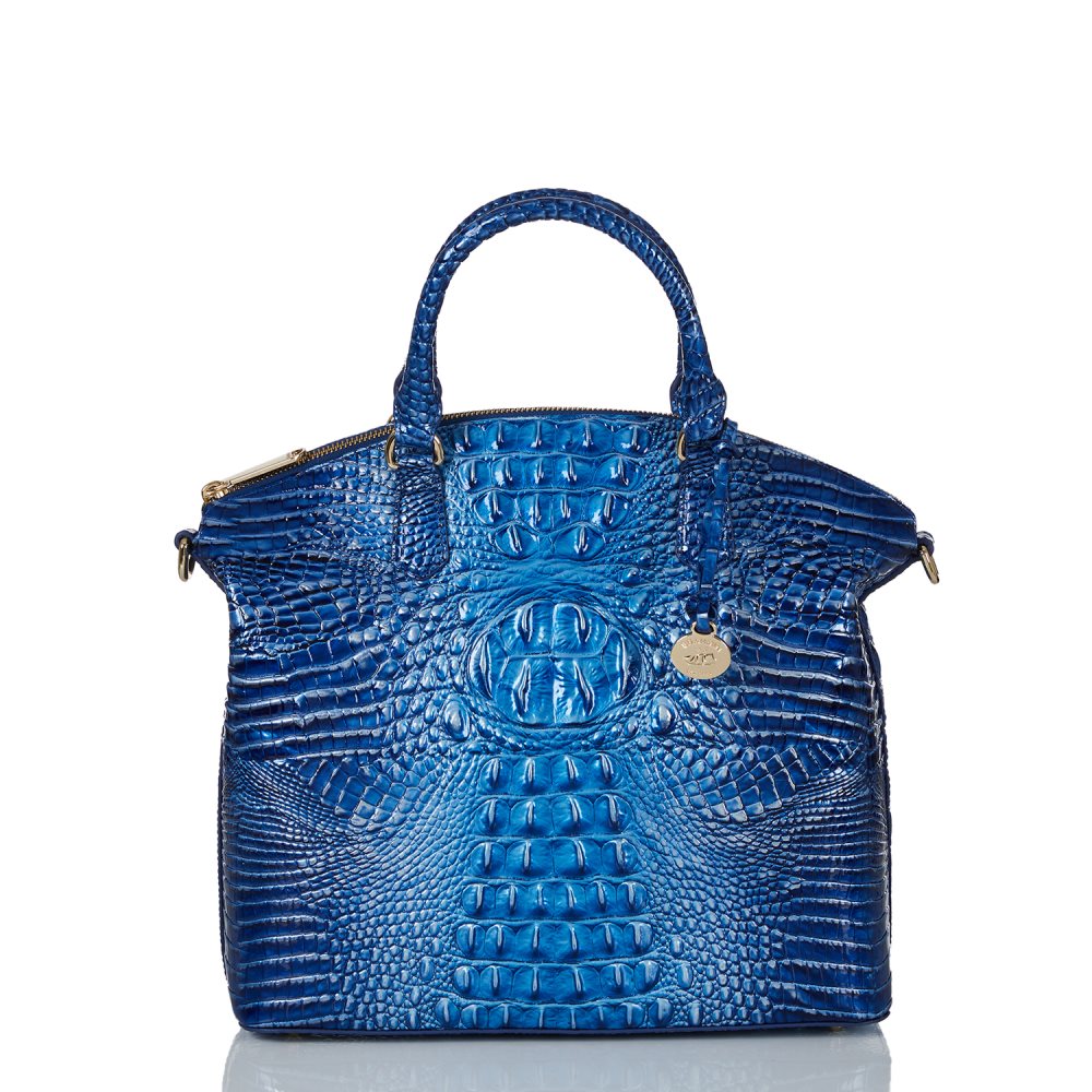 Brahmin Large Duxbury Satchel Vista Blue Ombre Melbourne