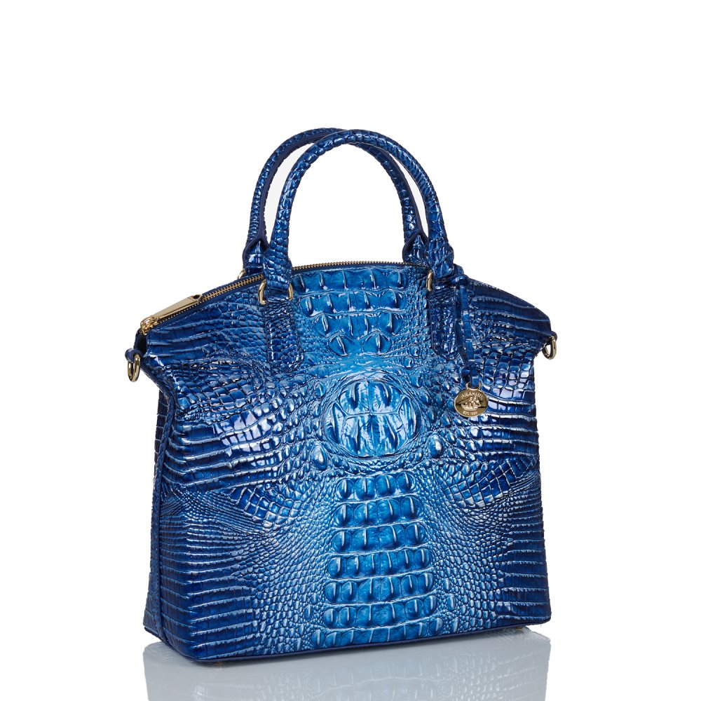 Brahmin Large Duxbury Satchel Vista Blue Ombre Melbourne