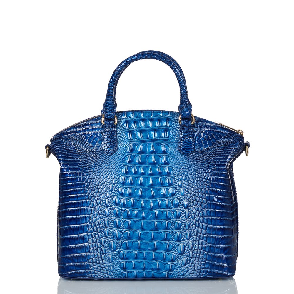 Brahmin Large Duxbury Satchel Vista Blue Ombre Melbourne