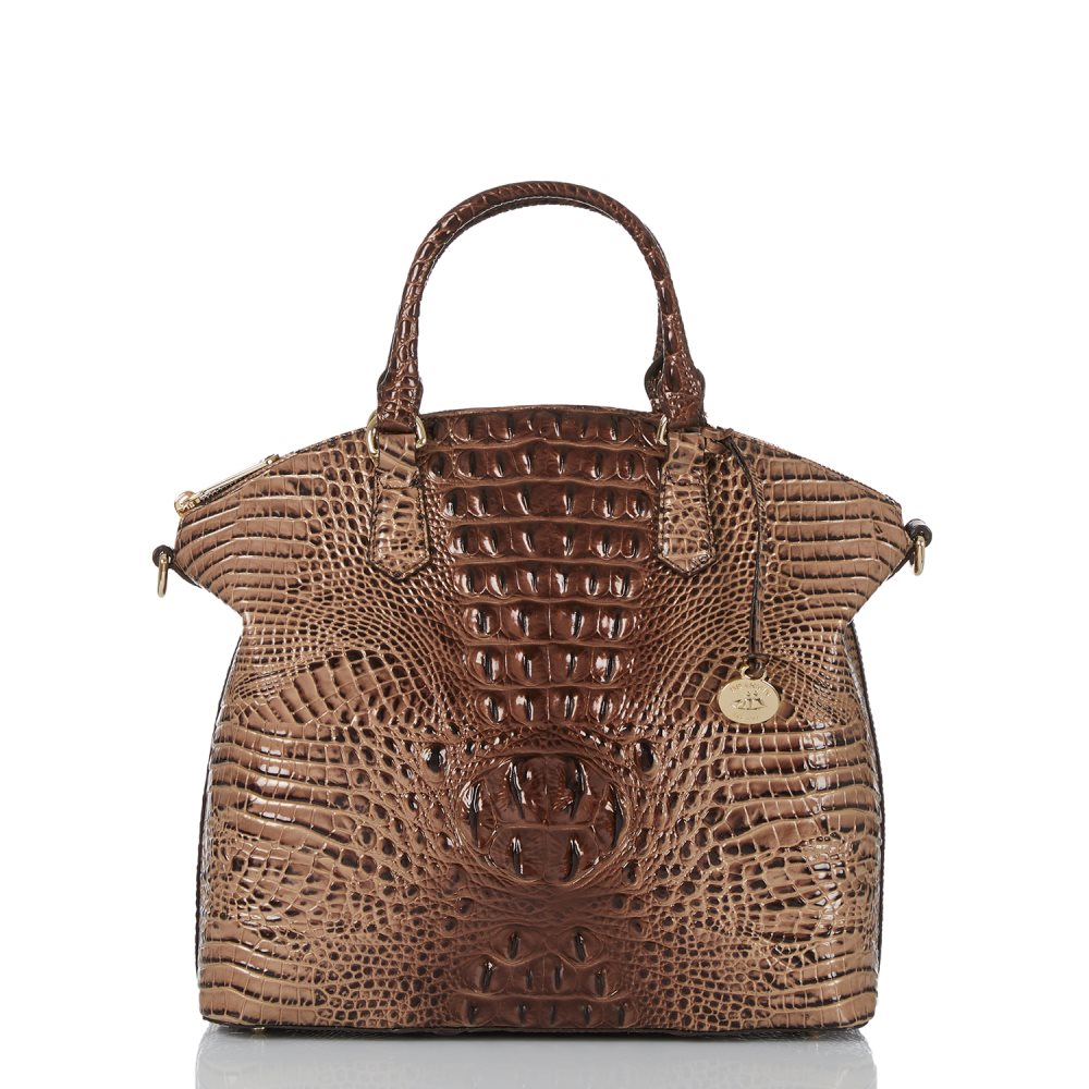 Brahmin Large Duxbury Satchel Mocha Ombre Melbourne