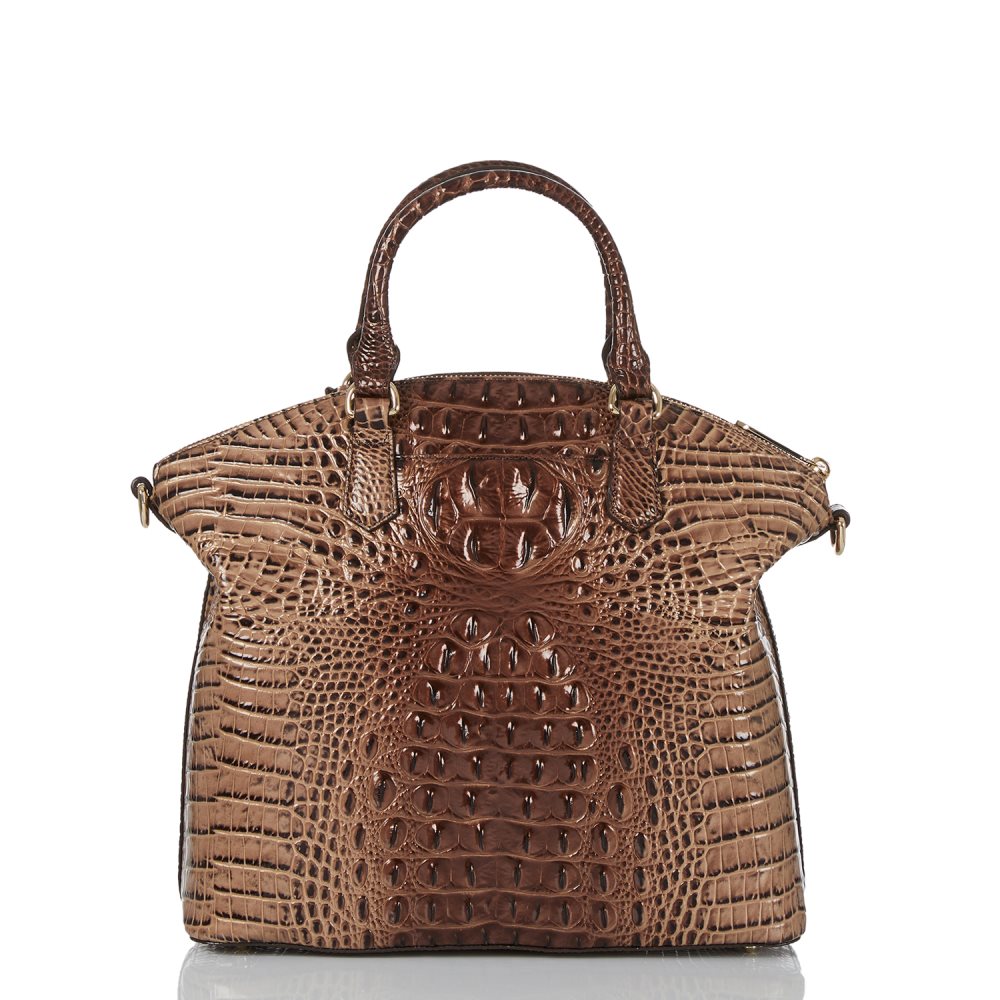 Brahmin Large Duxbury Satchel Mocha Ombre Melbourne