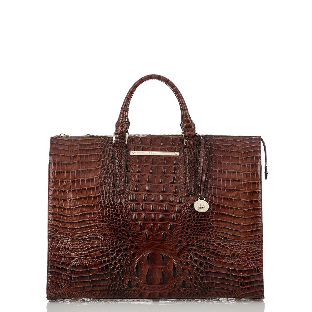 Brahmin Business Tote Bag | Pecan Melbourne