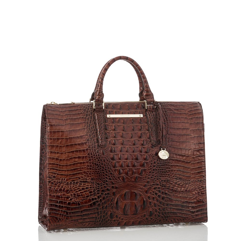 Brahmin Business Tote Bag | Pecan Melbourne