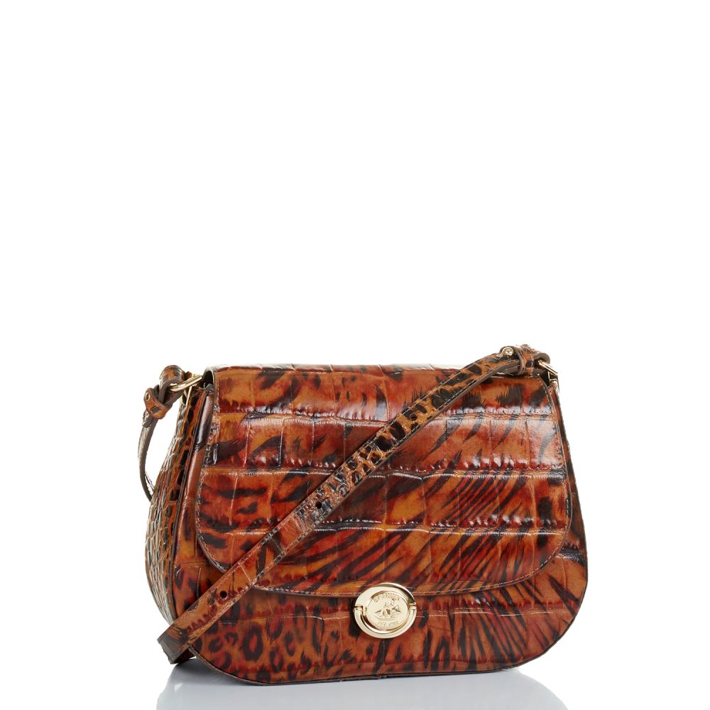 Brahmin Small Nadine Cognac Hendrix