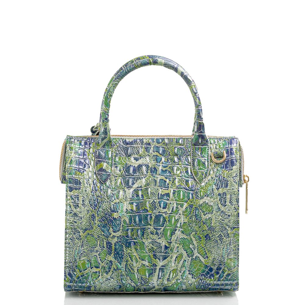 Brahmin Small Caroline Green Viper Melbourne