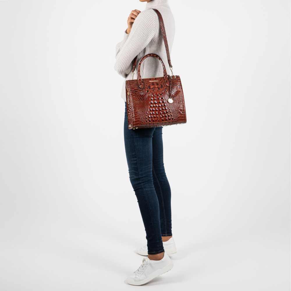 Brahmin Caroline Dusty Orange Melbourne