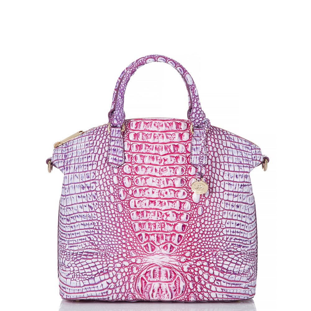 Brahmin Large Duxbury Satchel Boysenberry Ombre Melbourne