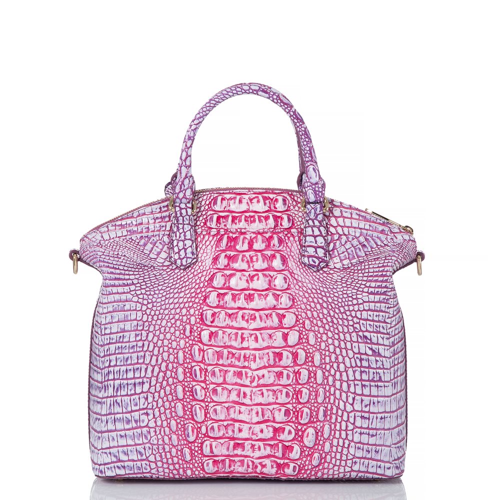 Brahmin Large Duxbury Satchel Boysenberry Ombre Melbourne