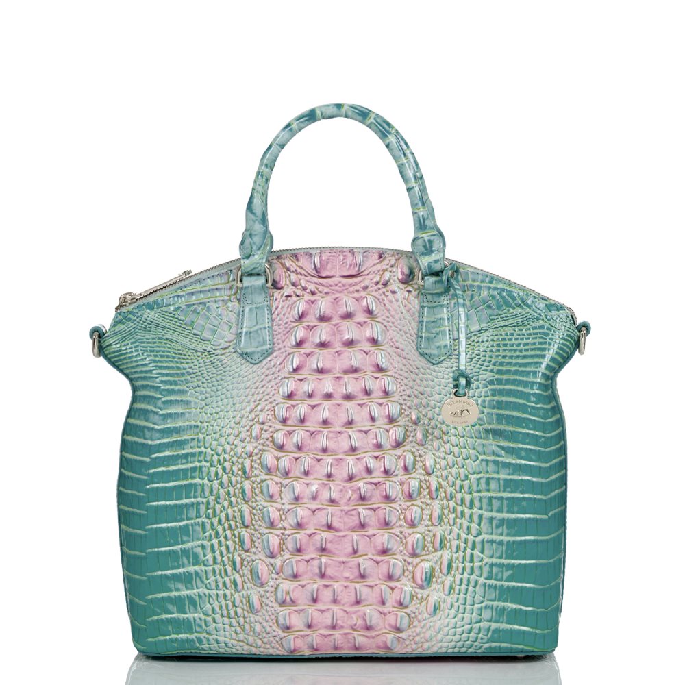 Brahmin Large Duxbury Satchel Cotton Candy Ombre Melbourne