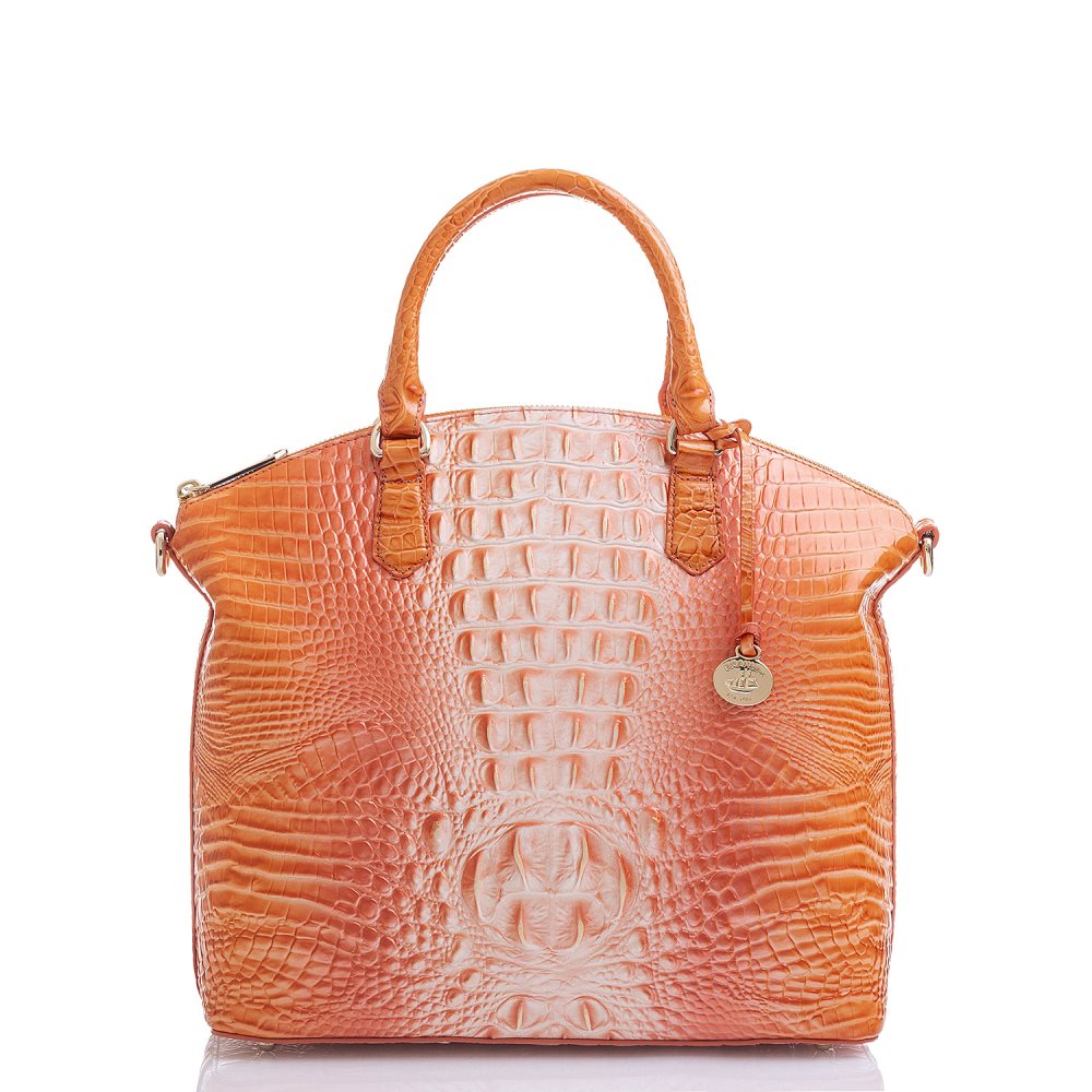 Brahmin Large Duxbury Satchel Sherbert Ombre Melbourne