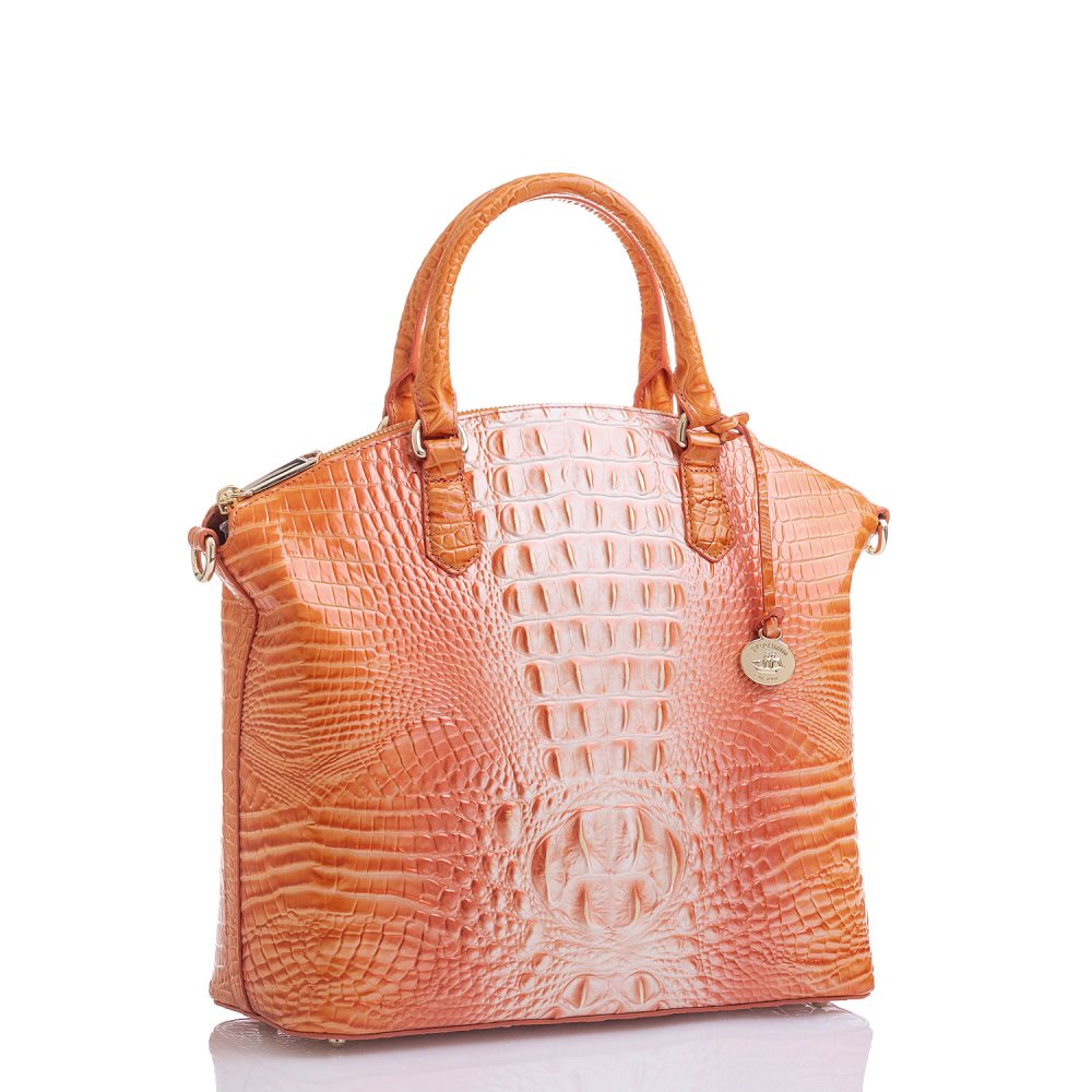 Brahmin Large Duxbury Satchel Sherbert Ombre Melbourne