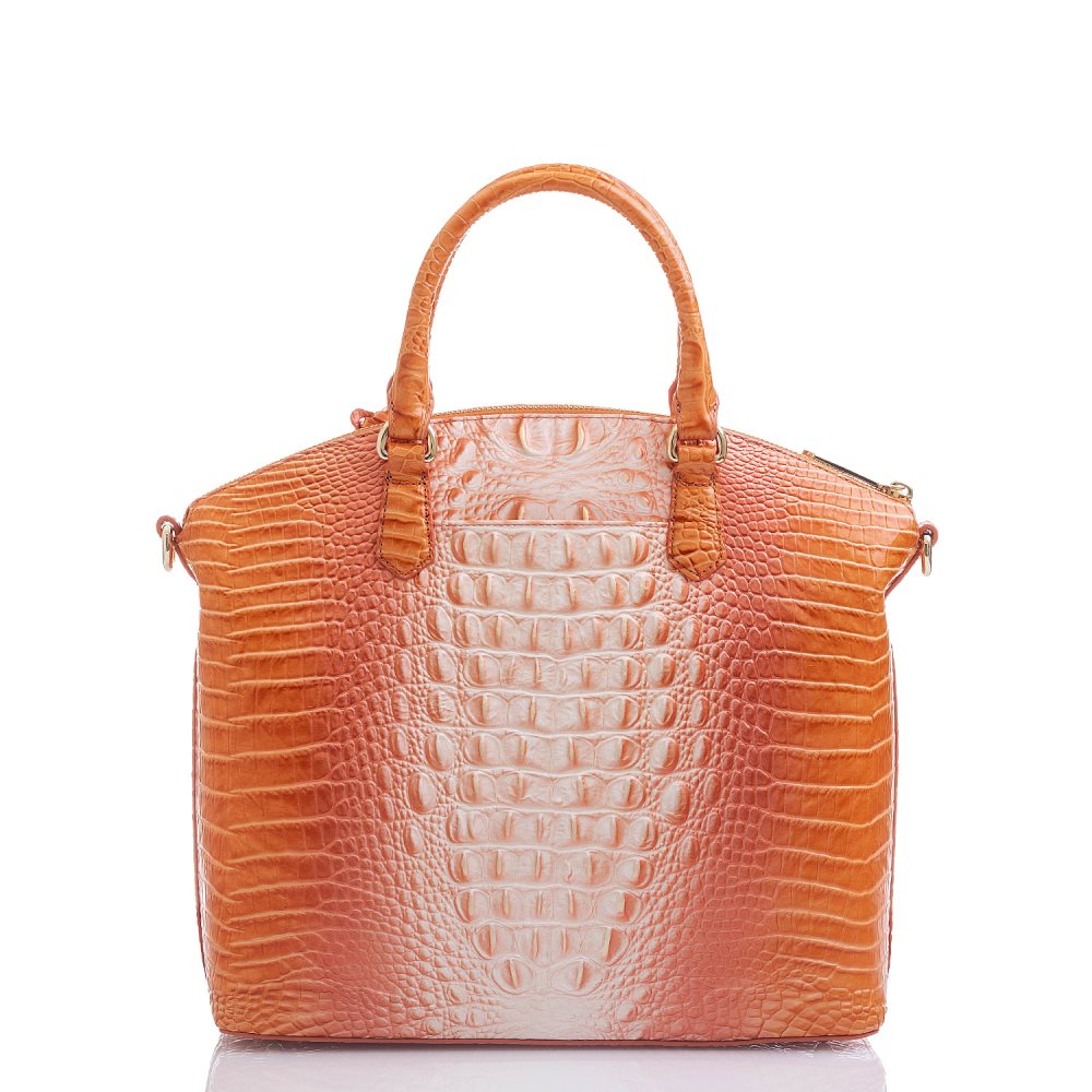 Brahmin Large Duxbury Satchel Sherbert Ombre Melbourne