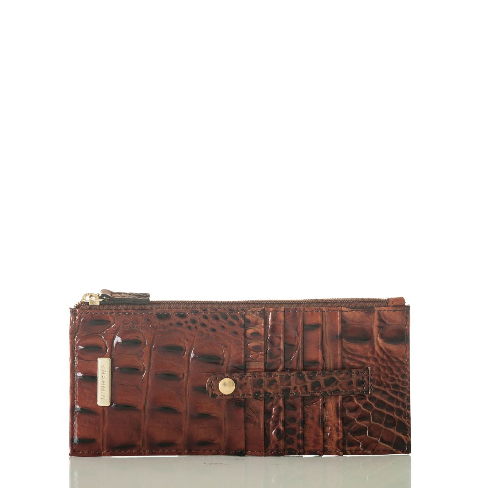 Brahmin Slim Credit Card Wallet | Pecan Melbourne