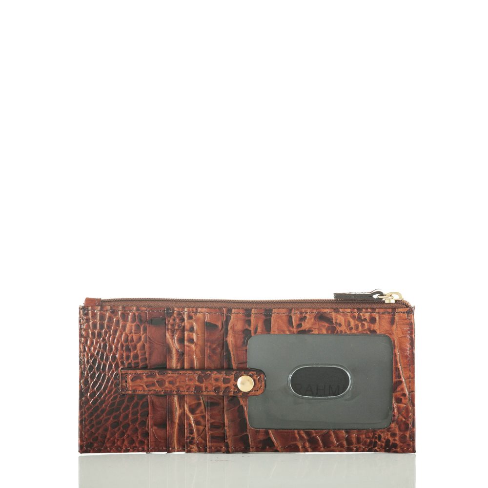 Brahmin Slim Credit Card Wallet | Pecan Melbourne