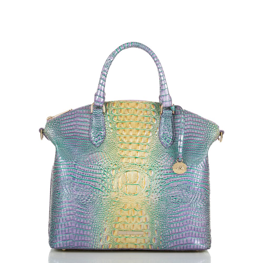 Brahmin Large Duxbury Satchel Viola Ombre Mini Melbourne