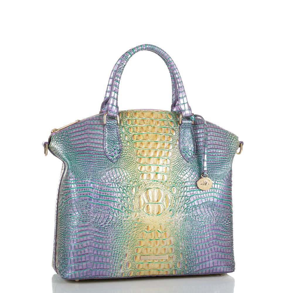 Brahmin Large Duxbury Satchel Viola Ombre Mini Melbourne