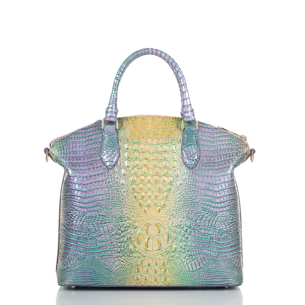 Brahmin Large Duxbury Satchel Viola Ombre Mini Melbourne