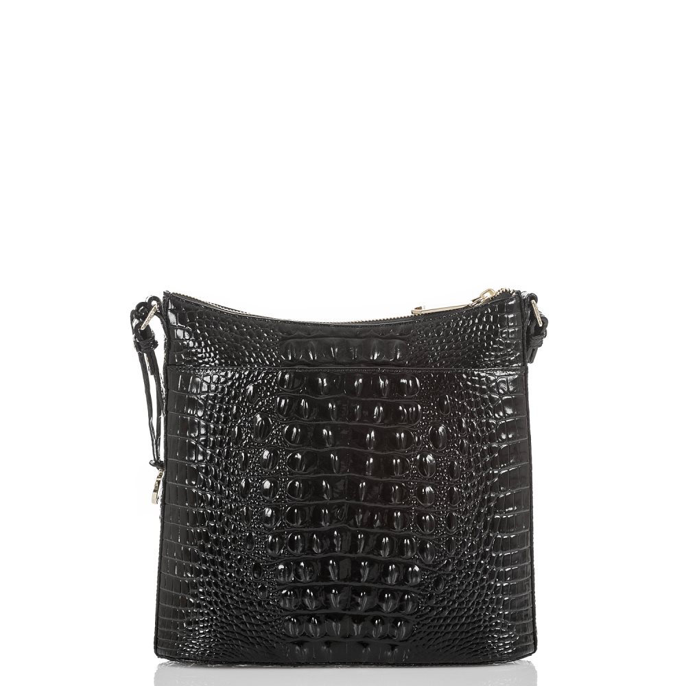 Brahmin Katie Black Leather Crossbody | Black Melbourne