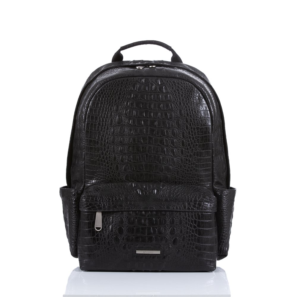 Brahmin Lucas Black Leather Backpack | Black Canyon