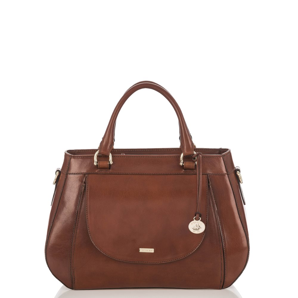 Brahmin Raelynn Cognac Topsail