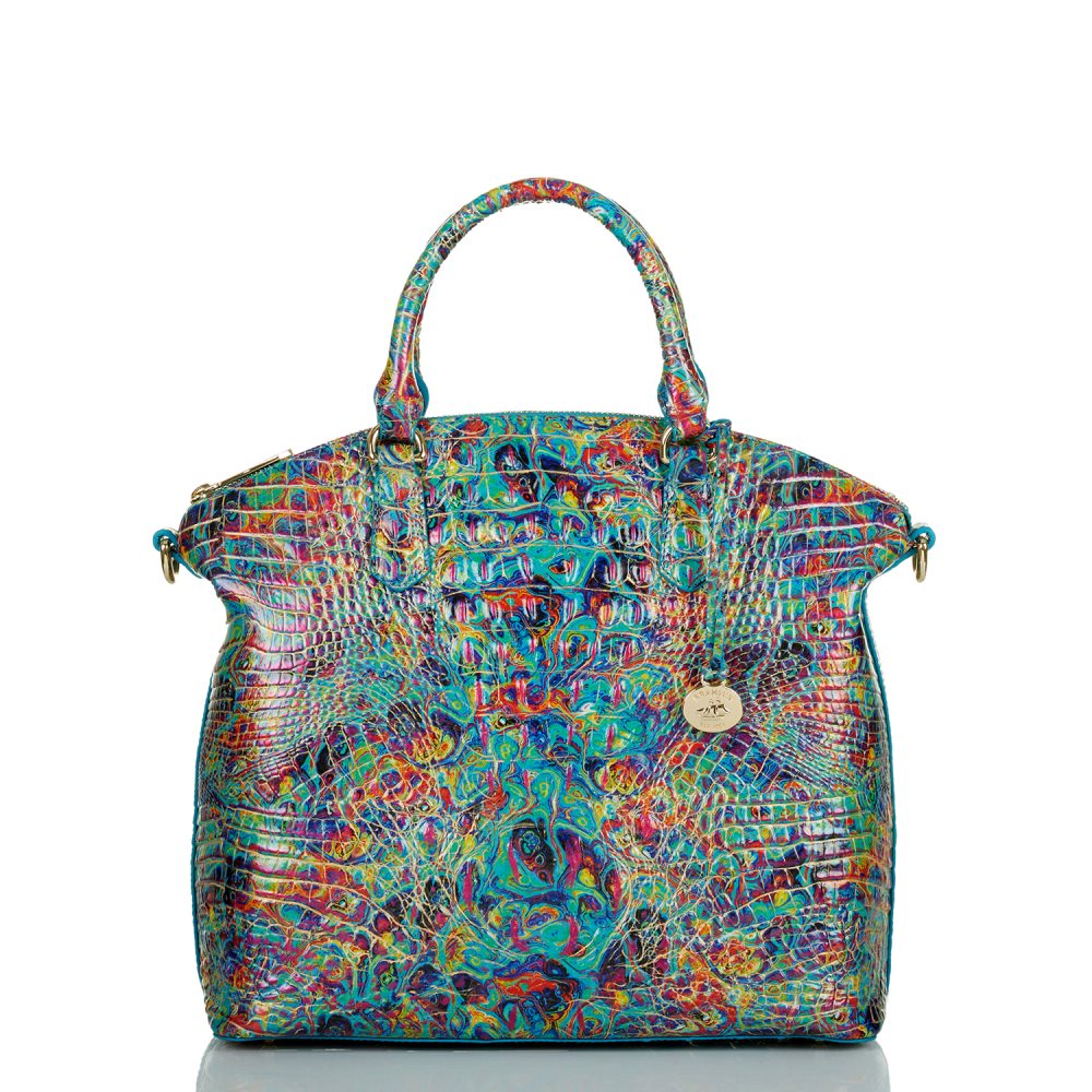 Brahmin Large Duxbury Satchel Blue Ammolite Melbourne