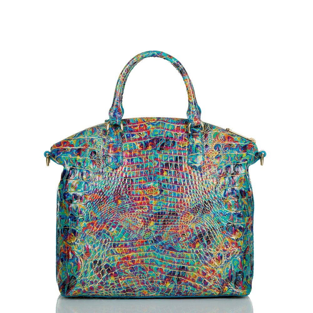 Brahmin Large Duxbury Satchel Blue Ammolite Melbourne