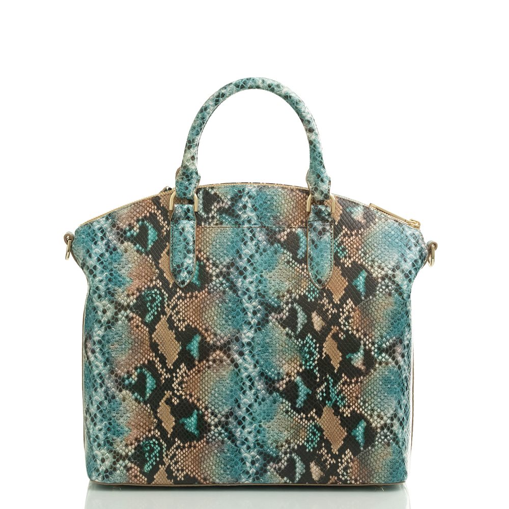 Brahmin Large Duxbury Satchel Ocean Lilyana