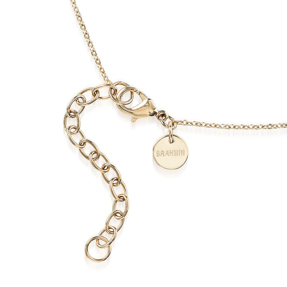 Brahmin Crystal Locket Necklace Bronze Fairhaven