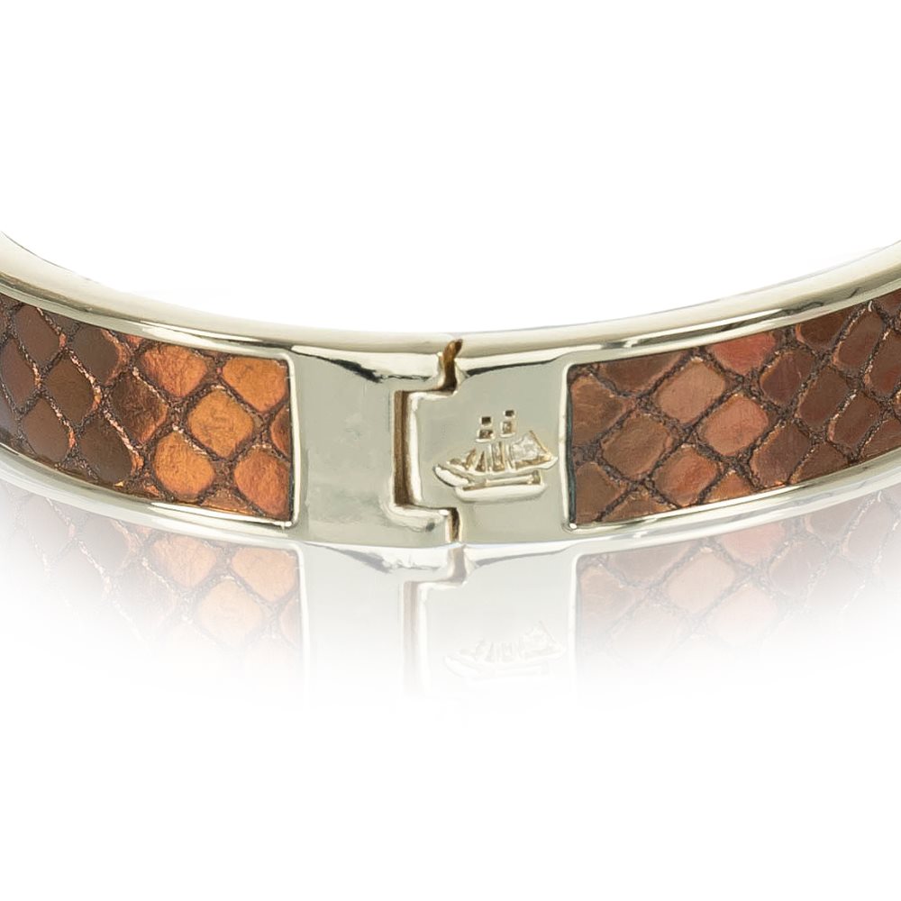 Brahmin Heritage Leather Bangle Bronze Fairhaven