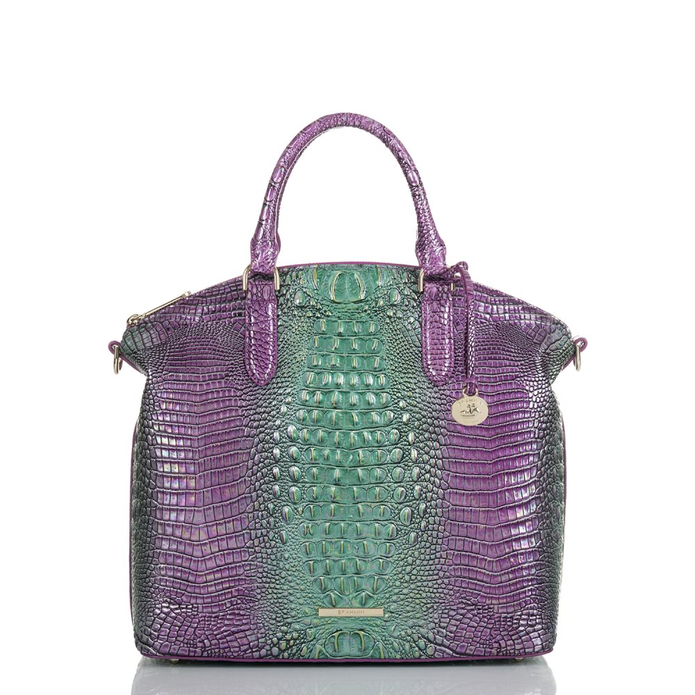 Brahmin Large Duxbury Satchel Hyacinth Ombre Mini Melbourne