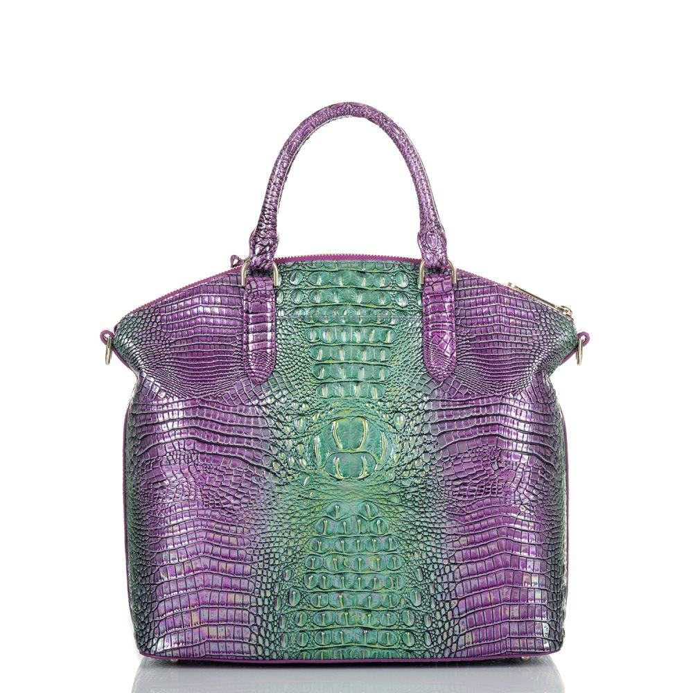 Brahmin Large Duxbury Satchel Hyacinth Ombre Mini Melbourne