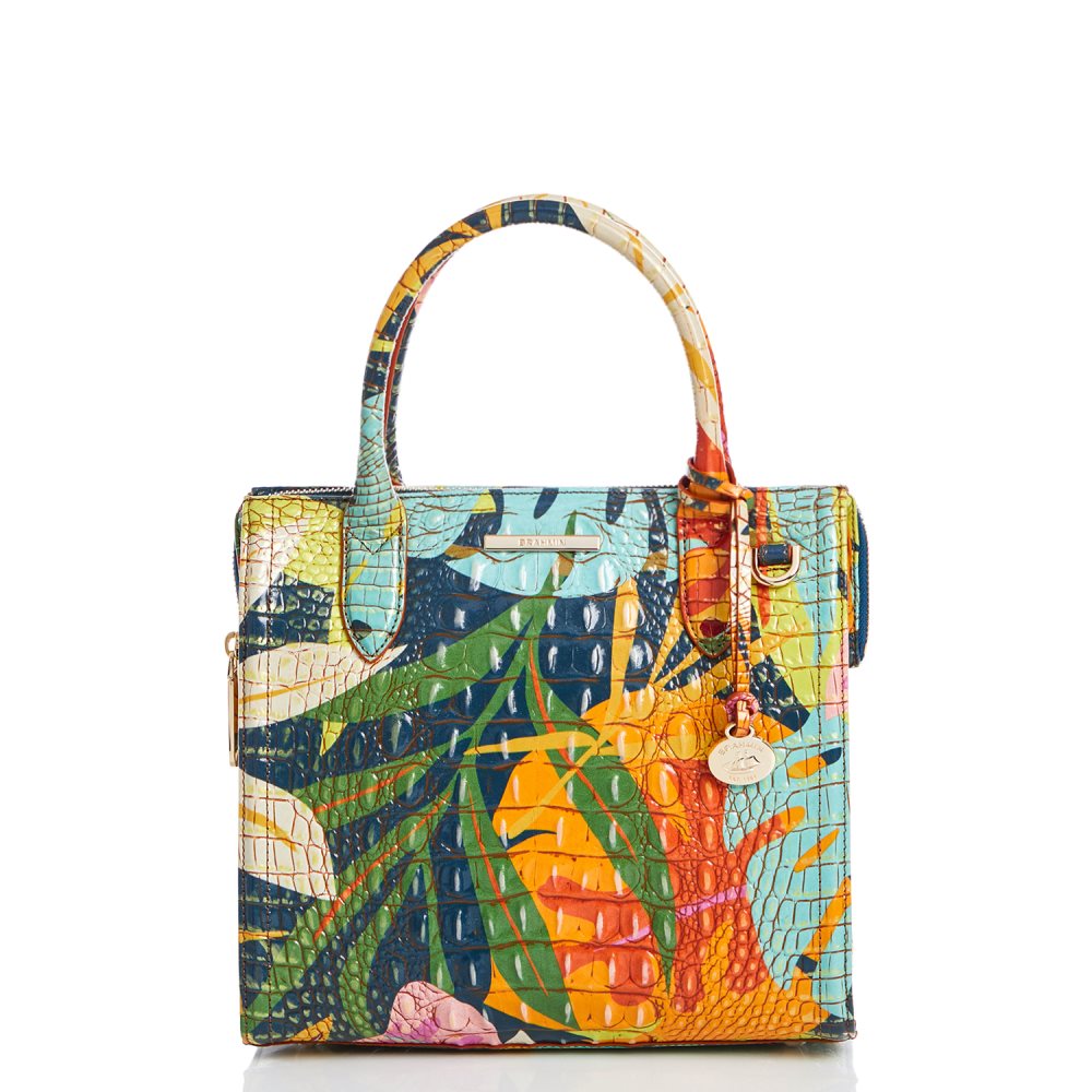 Brahmin Small Caroline Retro Jungle Melbourne [pKtA6Tlg] - $112.00 ...