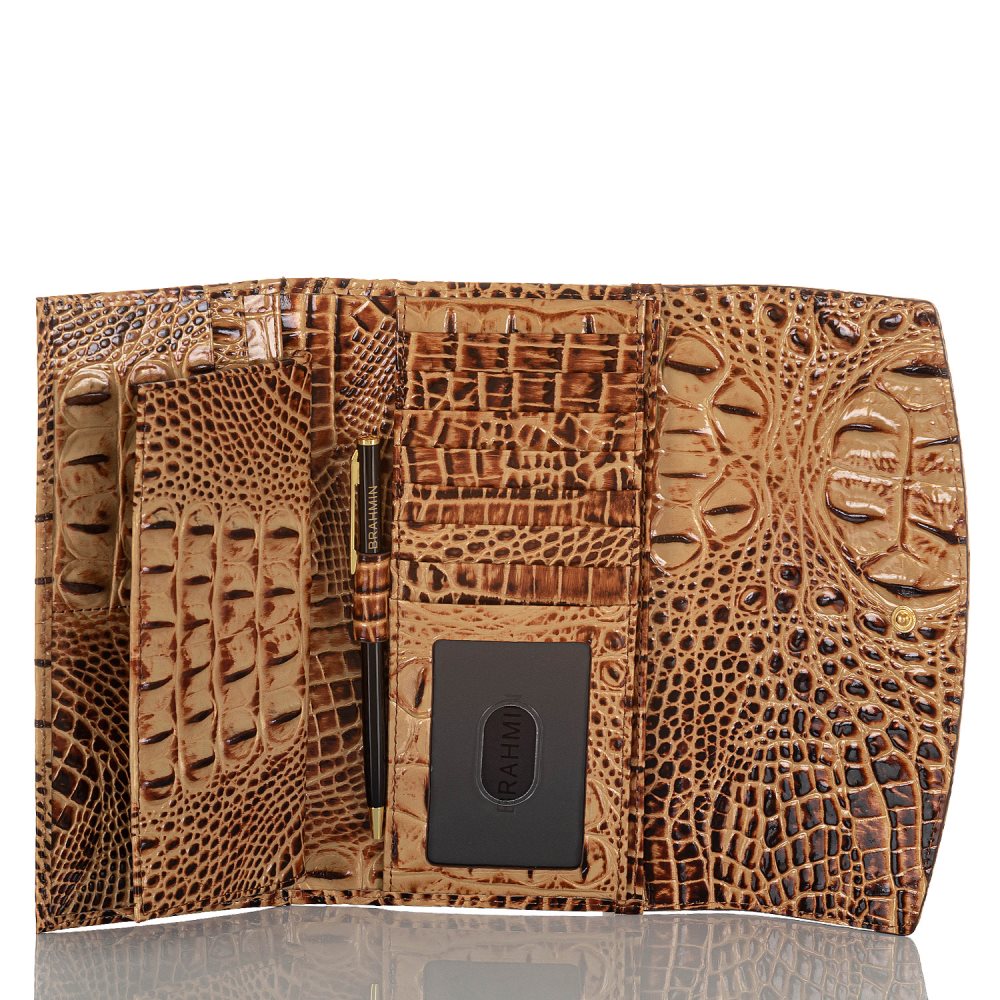 Brahmin Modern Checkbook Wallet Toasted Melbourne