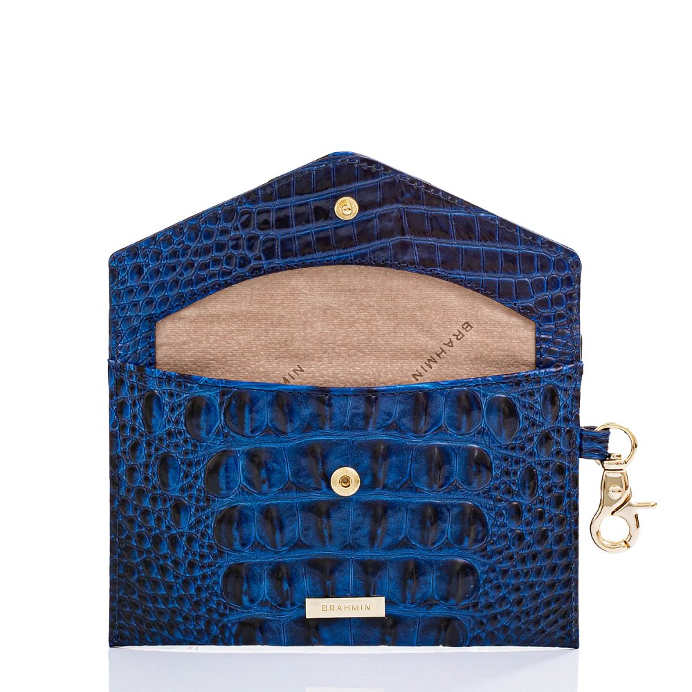 Brahmin Mini Envelope Case Sapphire Melbourne