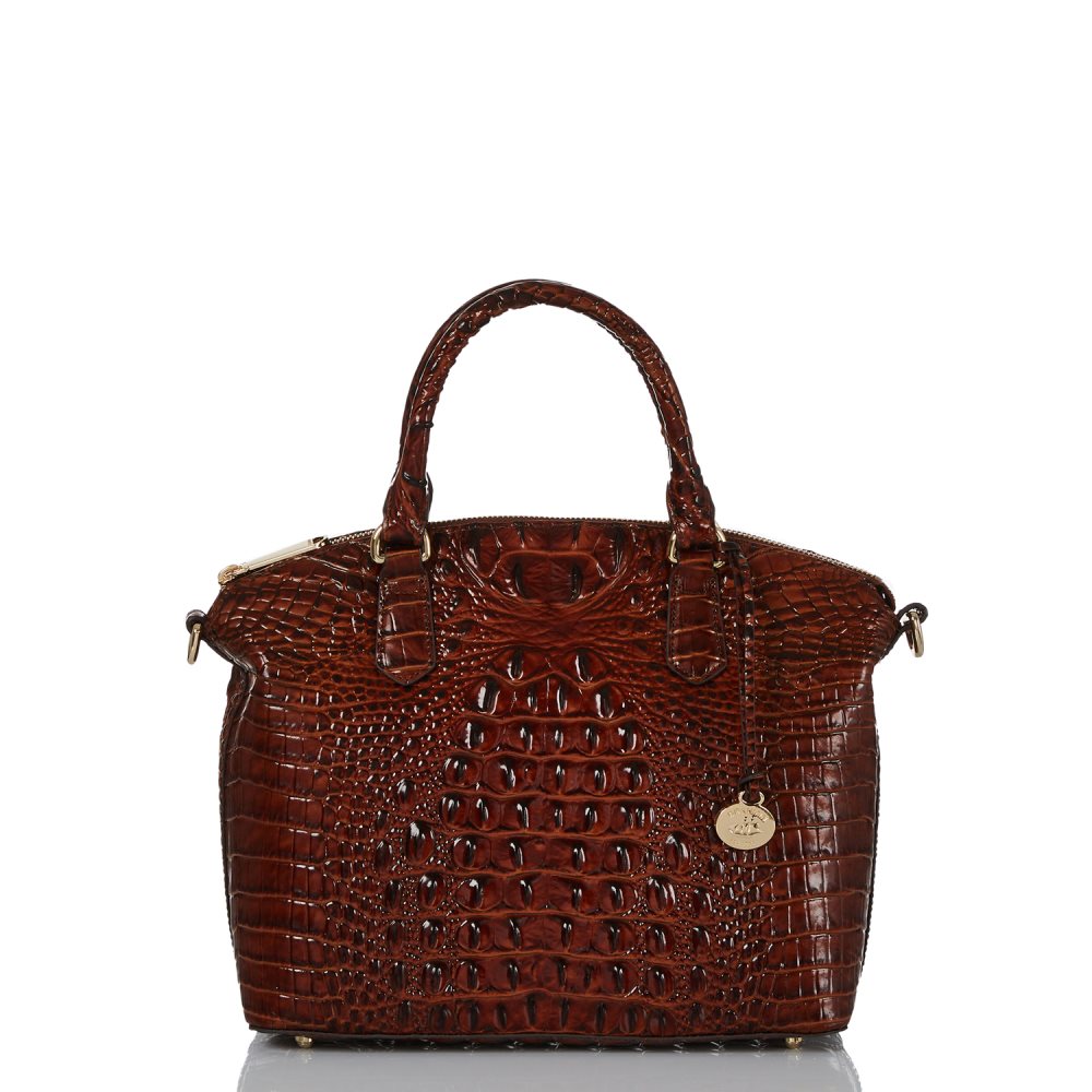 Brahmin Duxbury Medium Satchel Bag | Pecan Melbourne