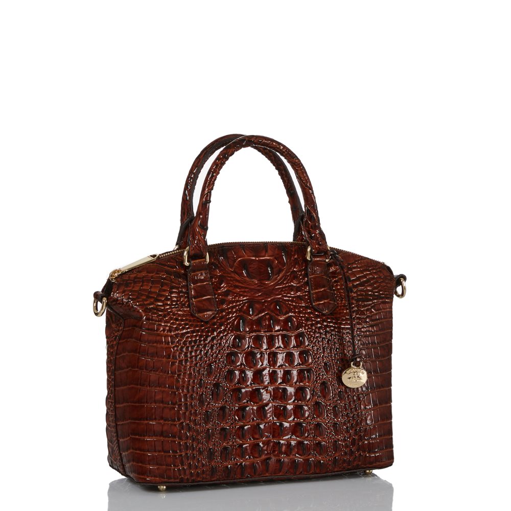 Brahmin Duxbury Medium Satchel Bag | Pecan Melbourne