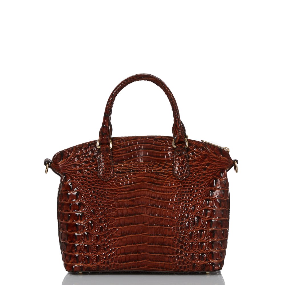 Brahmin Duxbury Medium Satchel Bag | Pecan Melbourne