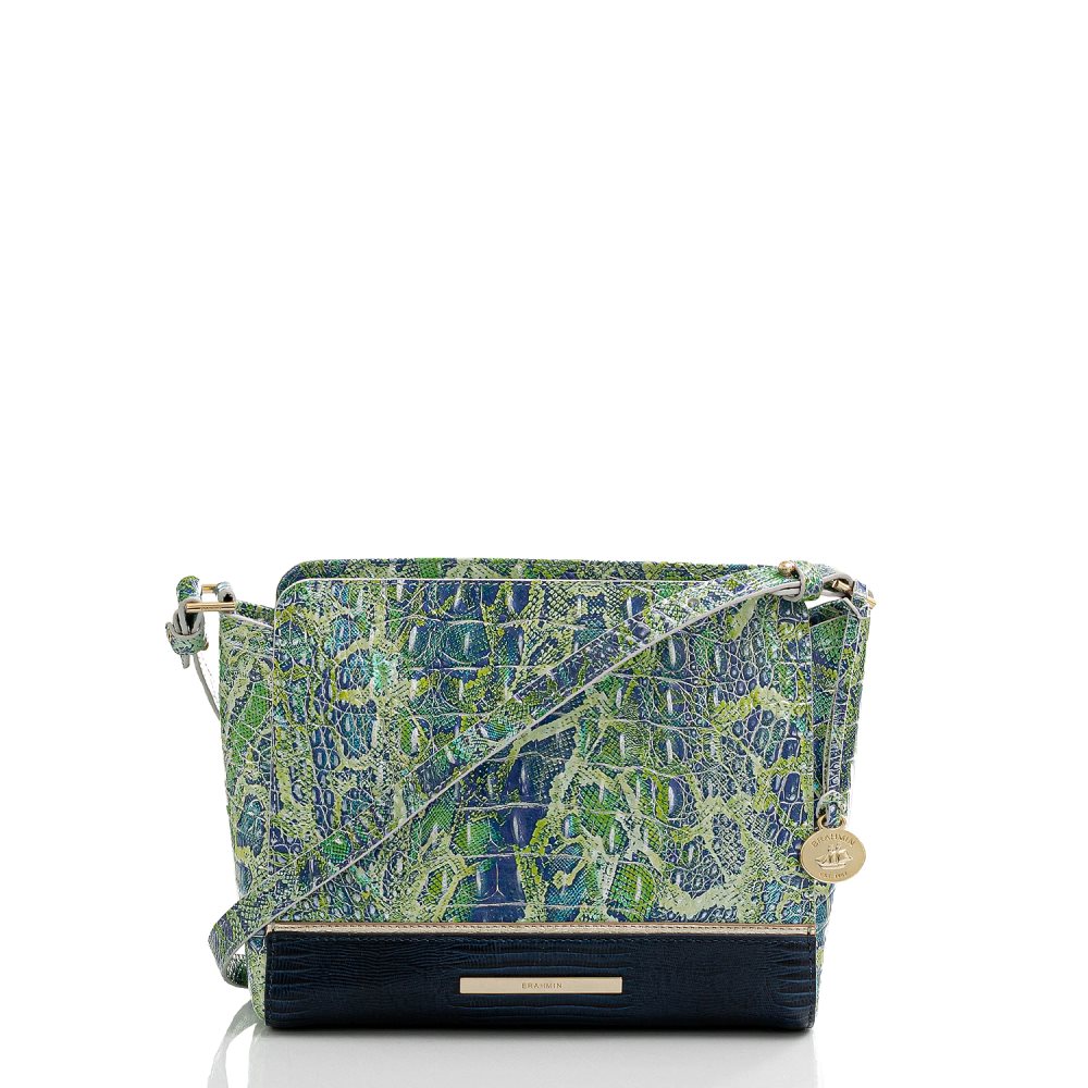 Brahmin Carrie Crossbody Green Viper Mackay