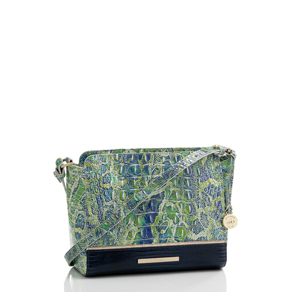 Brahmin Carrie Crossbody Green Viper Mackay