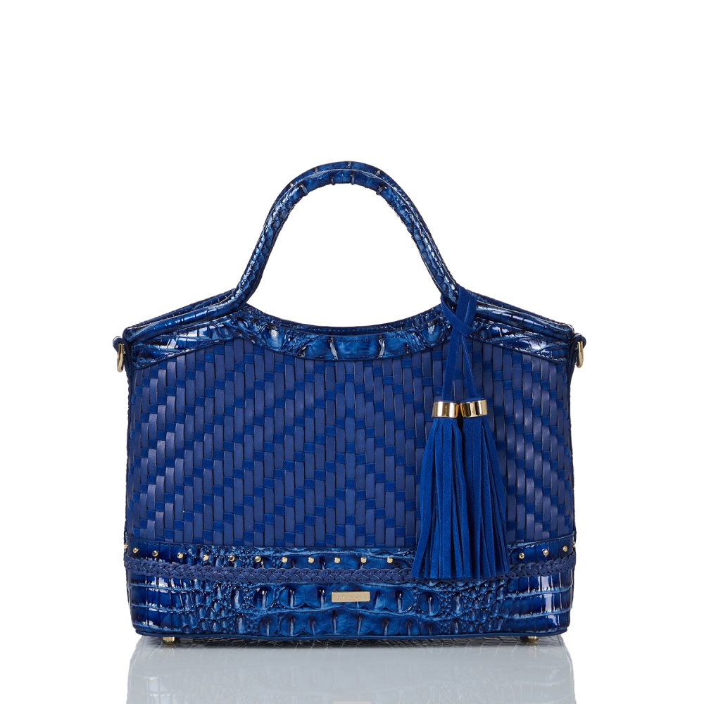 Brahmin Small Elaine Vista Blue Eldorado