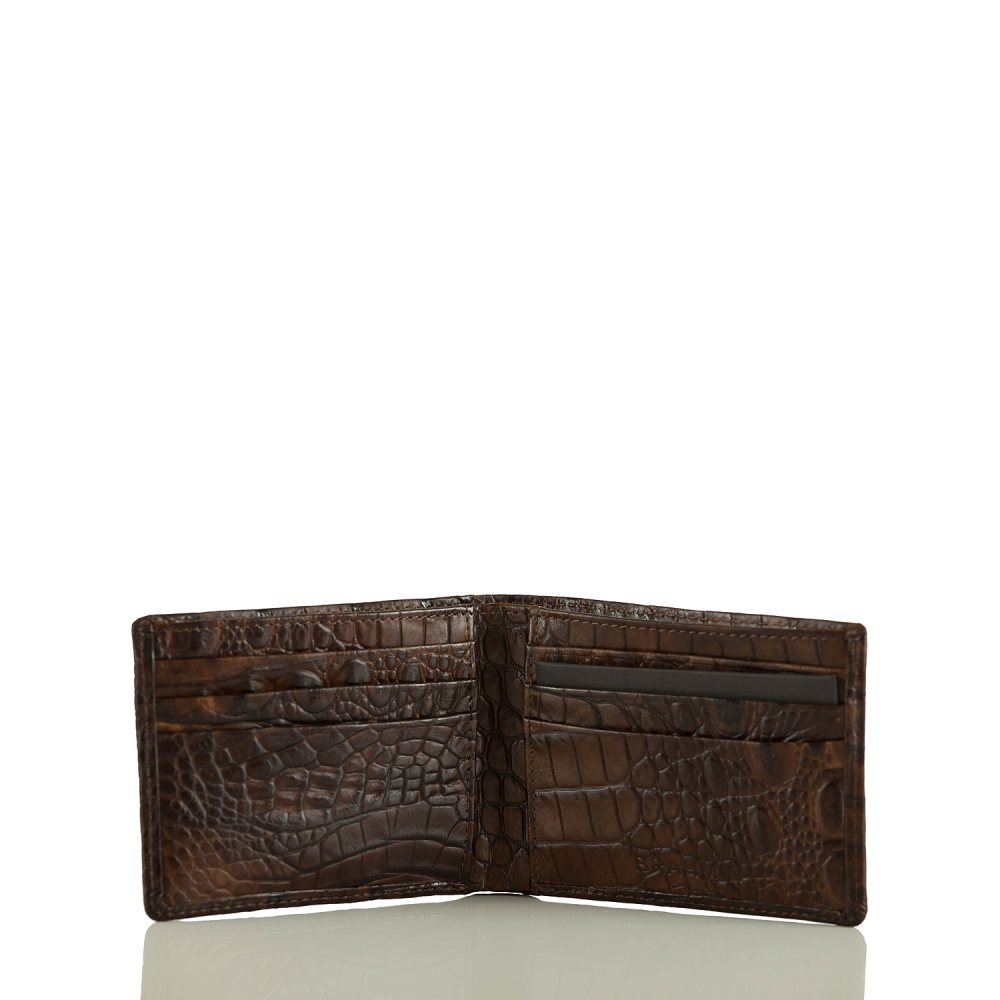 Brahmin Billfold Cocoa Brown Vintage Melbourne