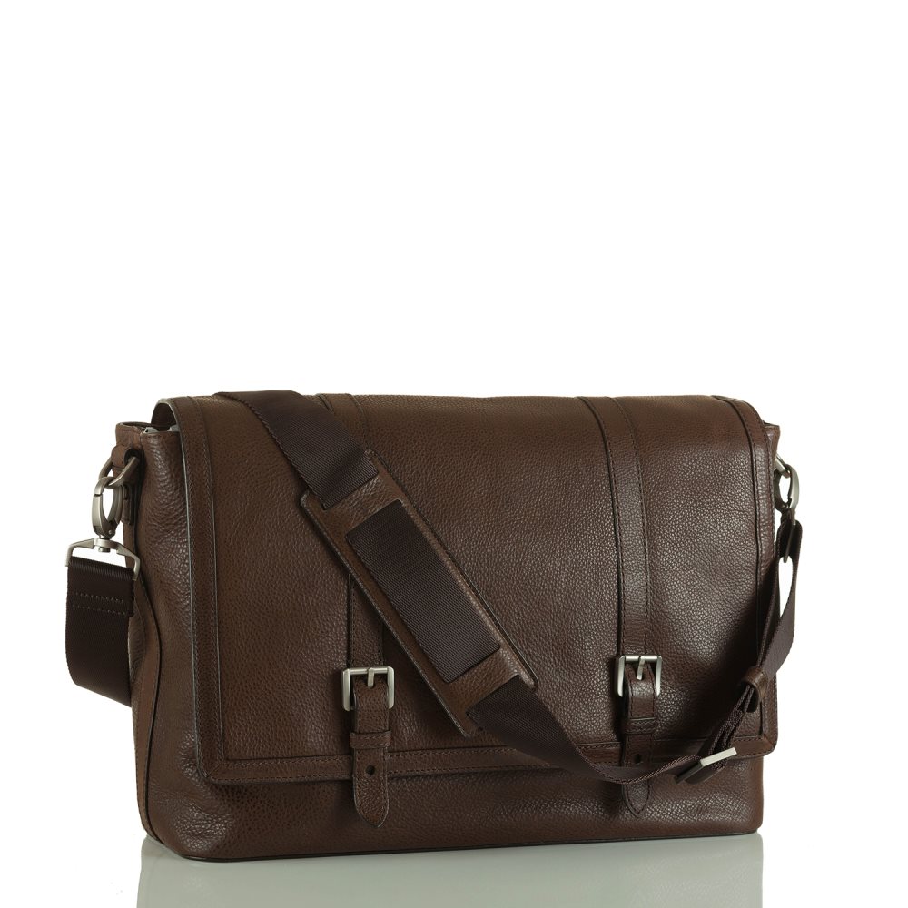 Brahmin Mason Messenger Cocoa Brown Manchester