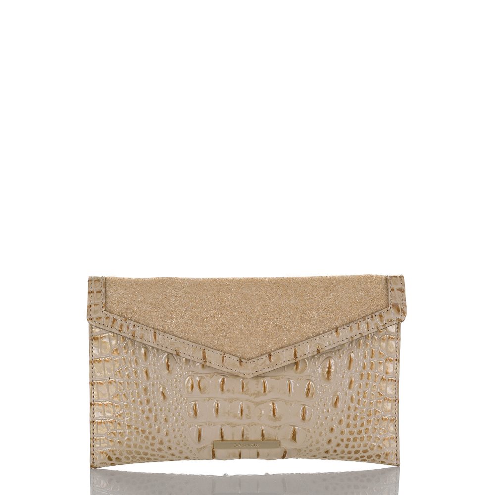 Brahmin Envelope Clutch Satin Golightly