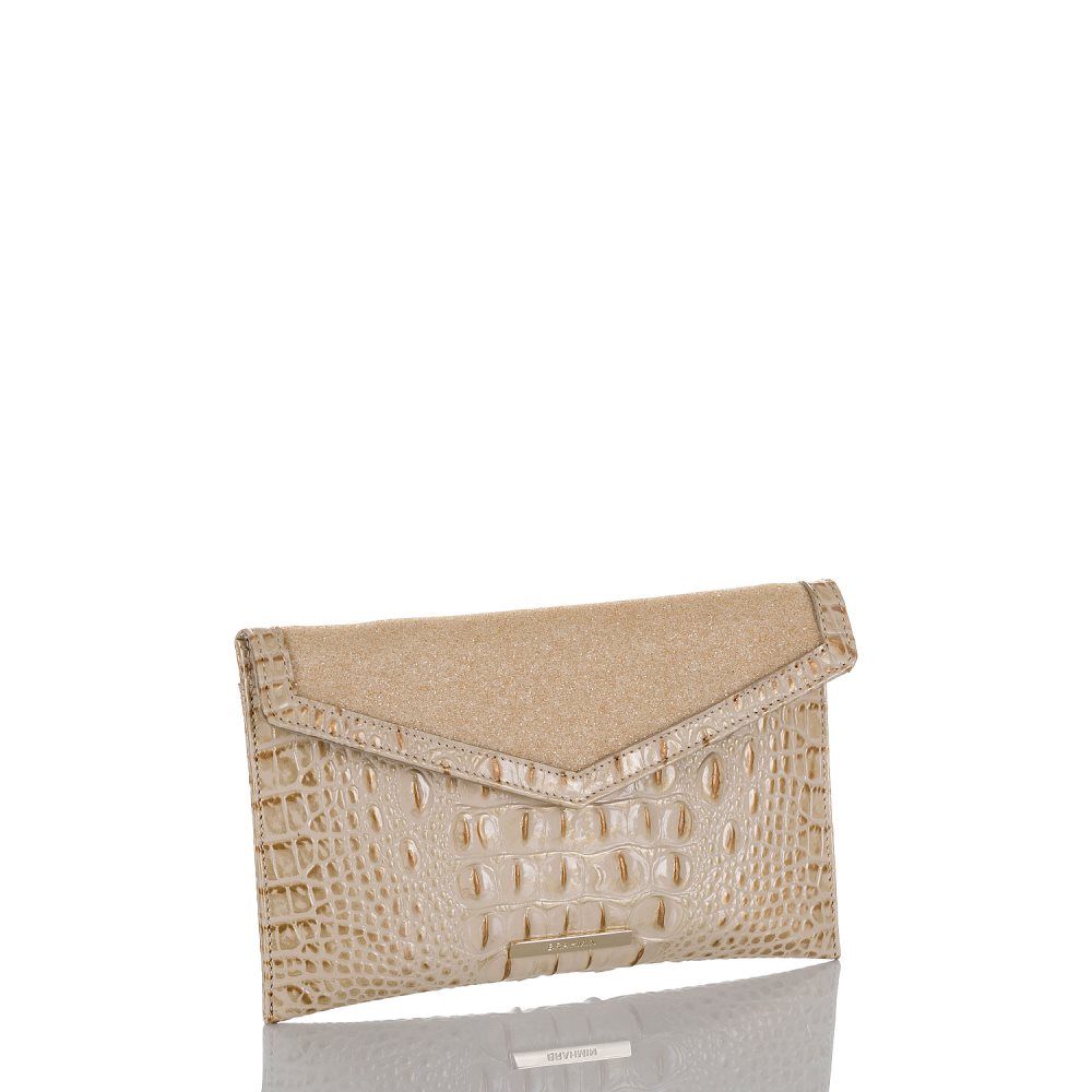 Brahmin Envelope Clutch Satin Golightly