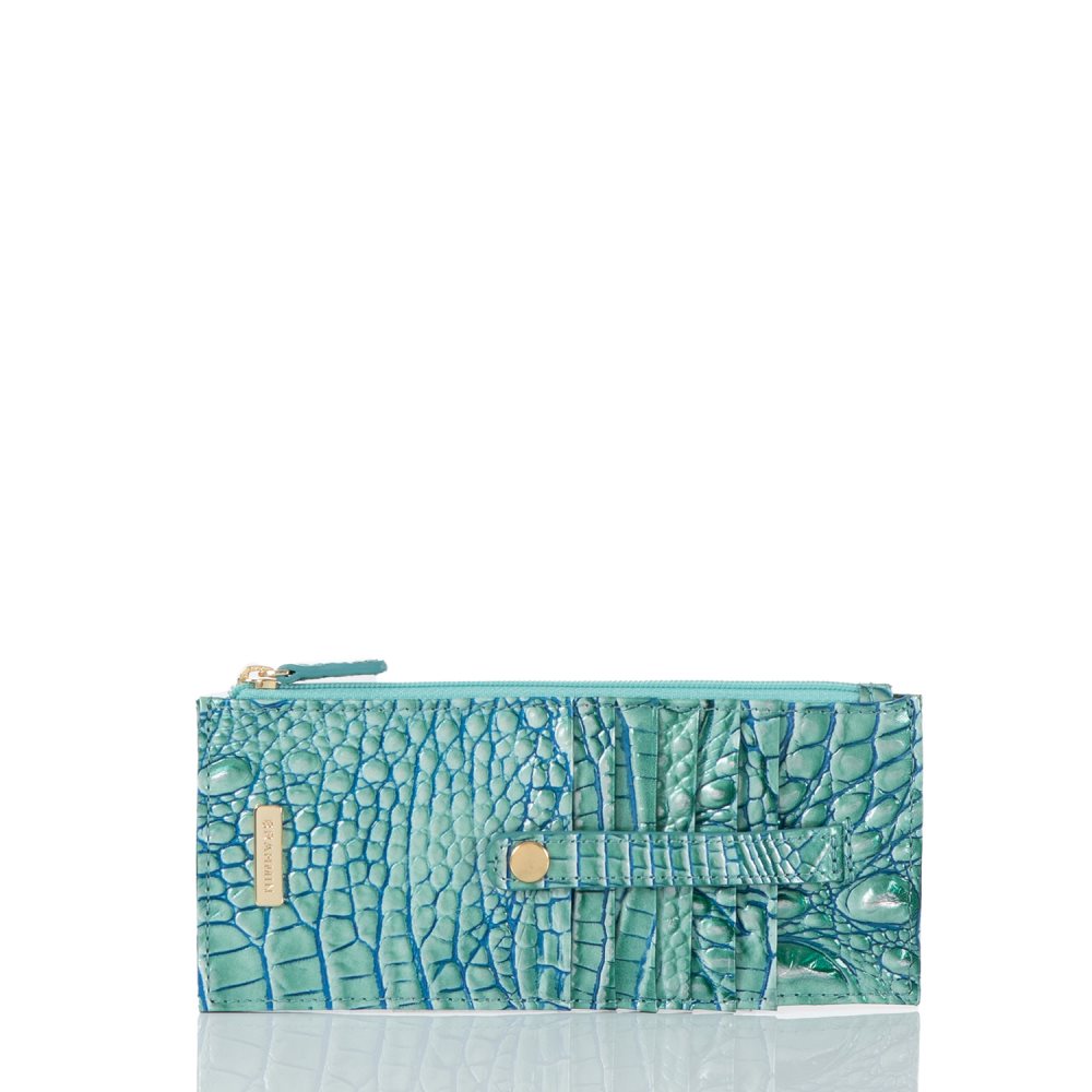 Brahmin Credit Card Wallet Seafoam Ombre Melbourne