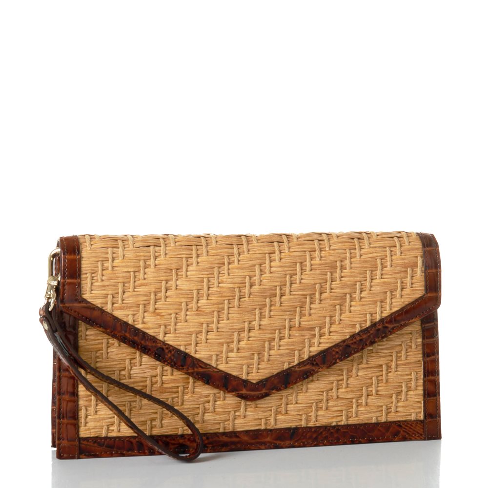 Brahmin Kaia Clutch Pecan Chatham